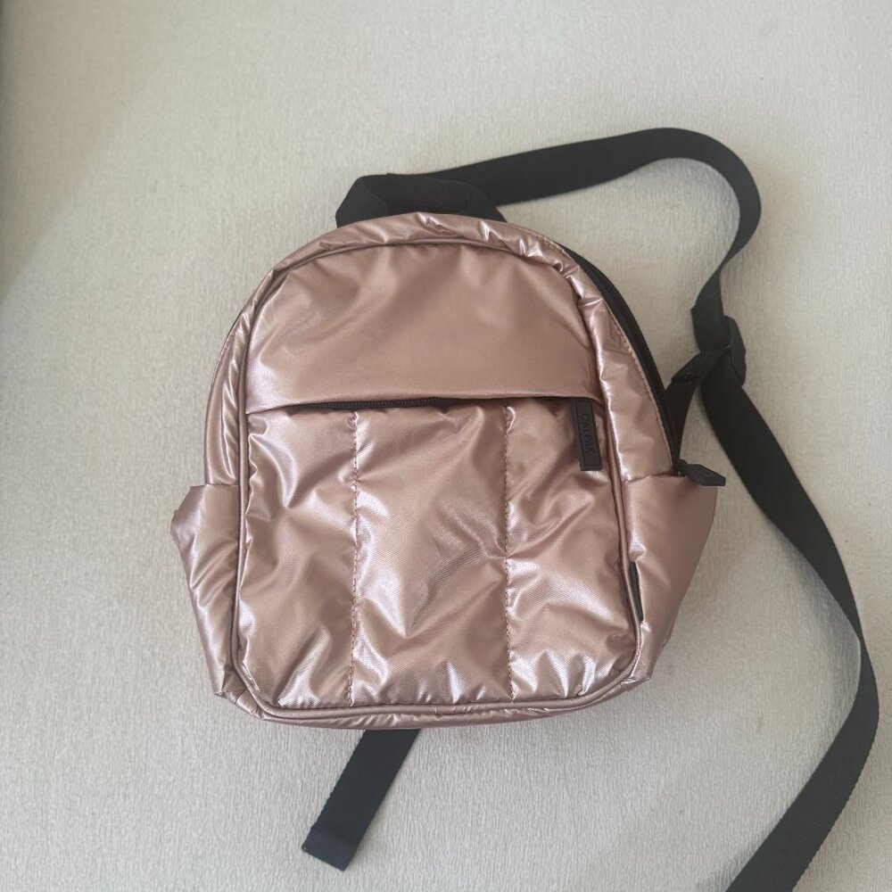 Rose Gold Calpak Mini Backpack